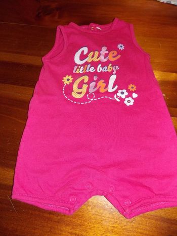 Barboteuse sans manches 6 mois