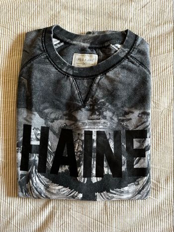 Pull Haine noir/gris Life is a joke Elevenparis, taille S 