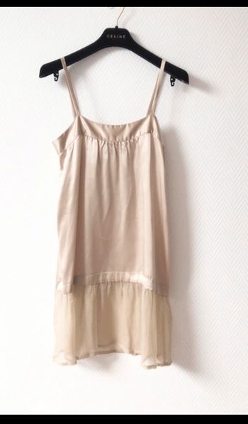 Tunique robe en 100% soie - couleur or - made in france 🇫🇷