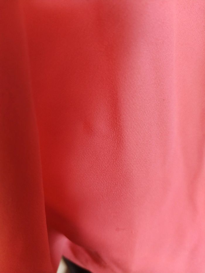 Haut , corail rose - sans manche taille 48 - photo numéro 5