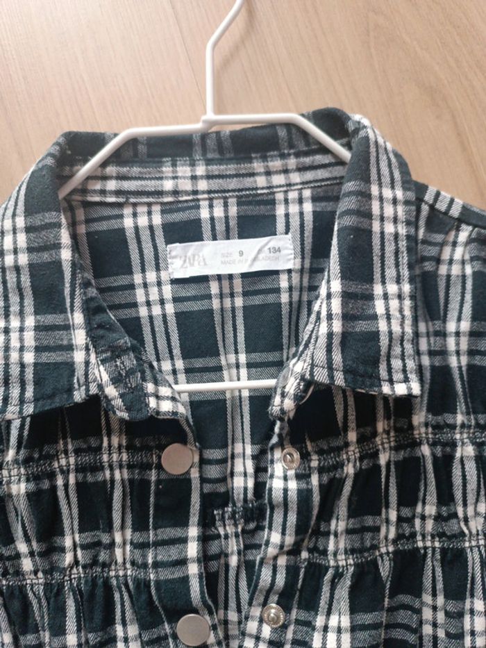 🌺 ZARA robe chemise à carreaux - photo numéro 6