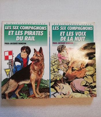 Lot de 2 livres "Les six compagnons "