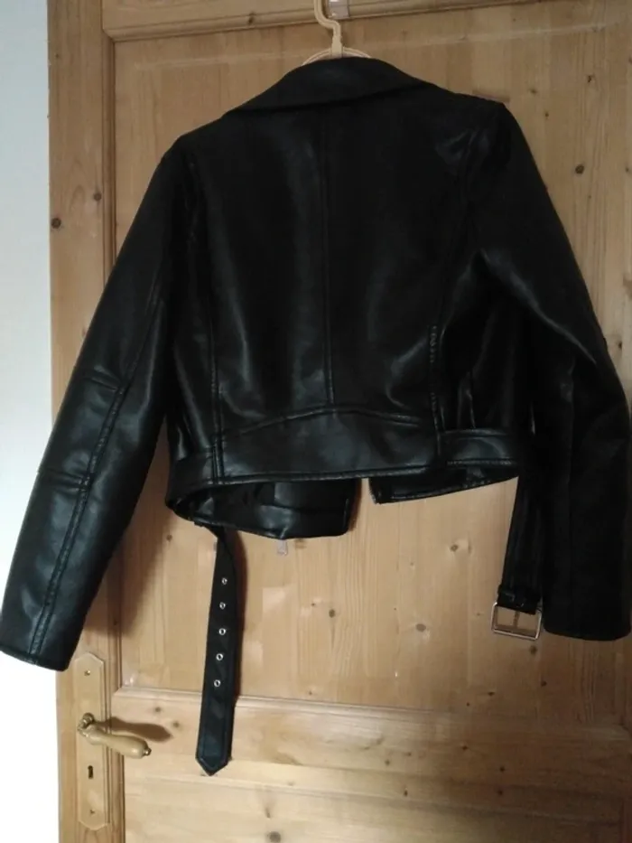 Blouson Cuir Perfecto Jeune fille - photo numéro 2