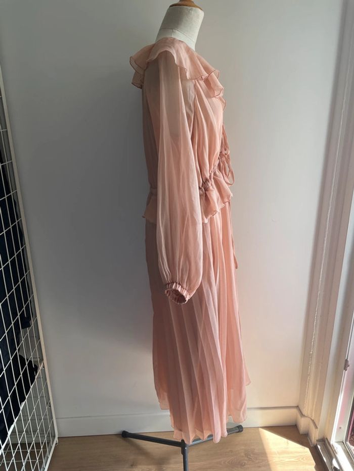 Robe longue rose pâle Asos cérémonie - photo numéro 3
