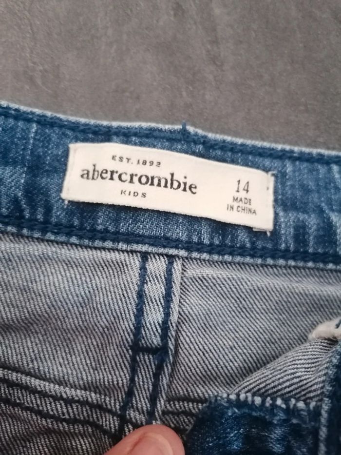 Short en jean fille taille 14ans Abercrombie - photo numéro 2