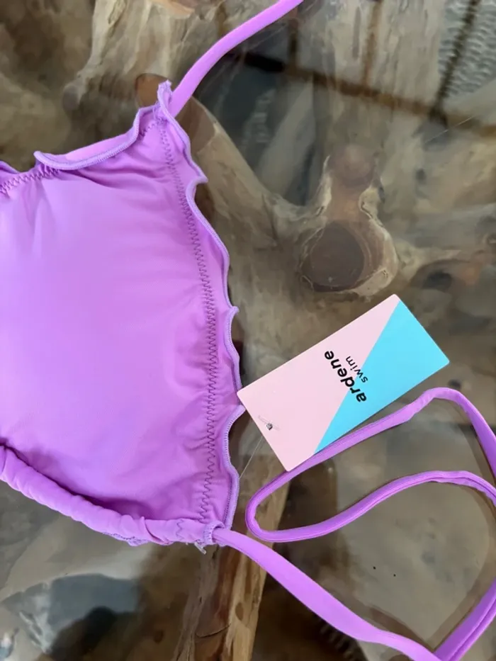 Haut de maillot de bain Ardene violet neuf triangle - photo numéro 4
