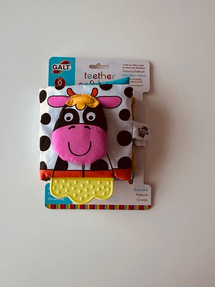 Livre sensoriel en tissu avec anneau de dentition - Galt - neuf