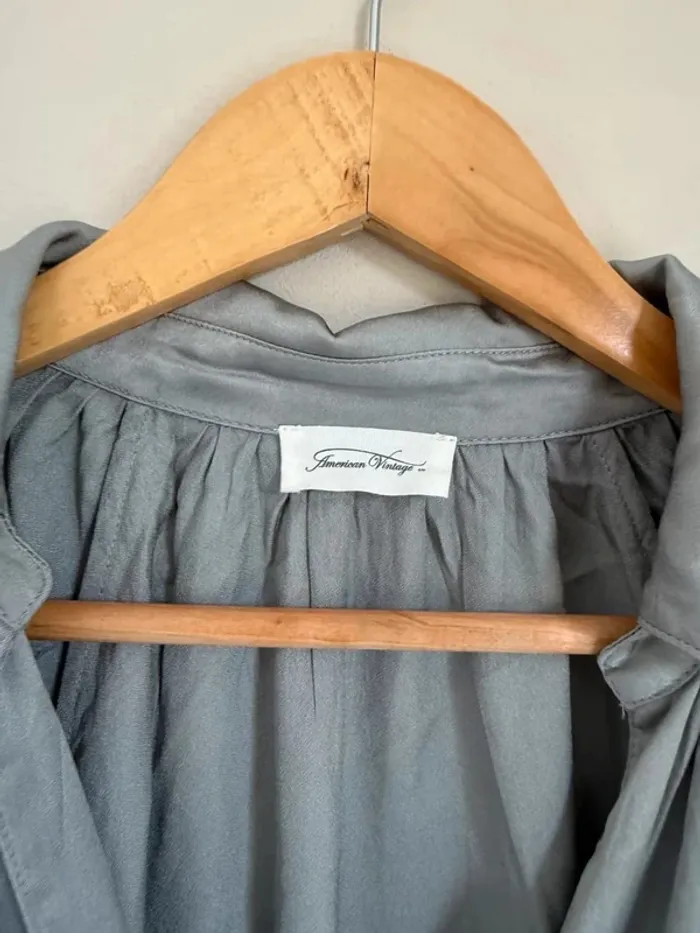 Blouse satin gris AMV - photo numéro 4