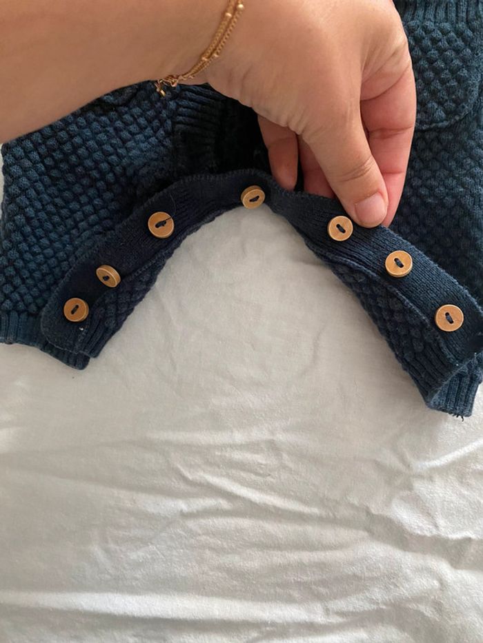 🧶 Combinaison bébé en maille – KIABI – 1 mois - photo numéro 4