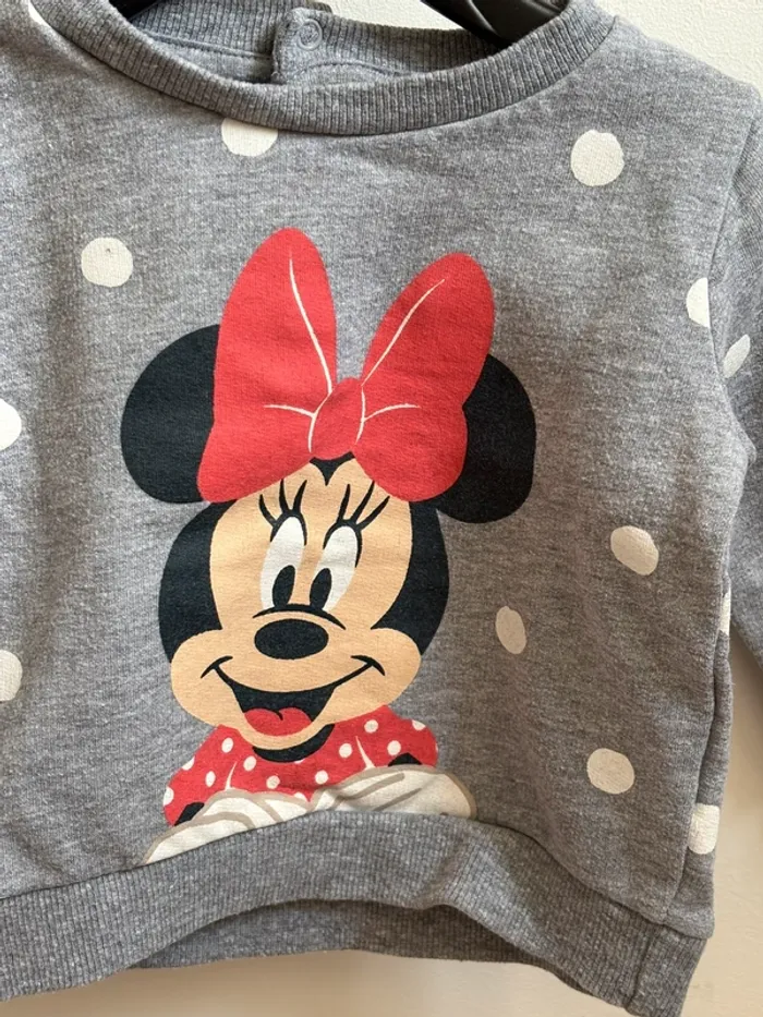Lot pull Minnie + pantalon rose 3 mois - photo numéro 5