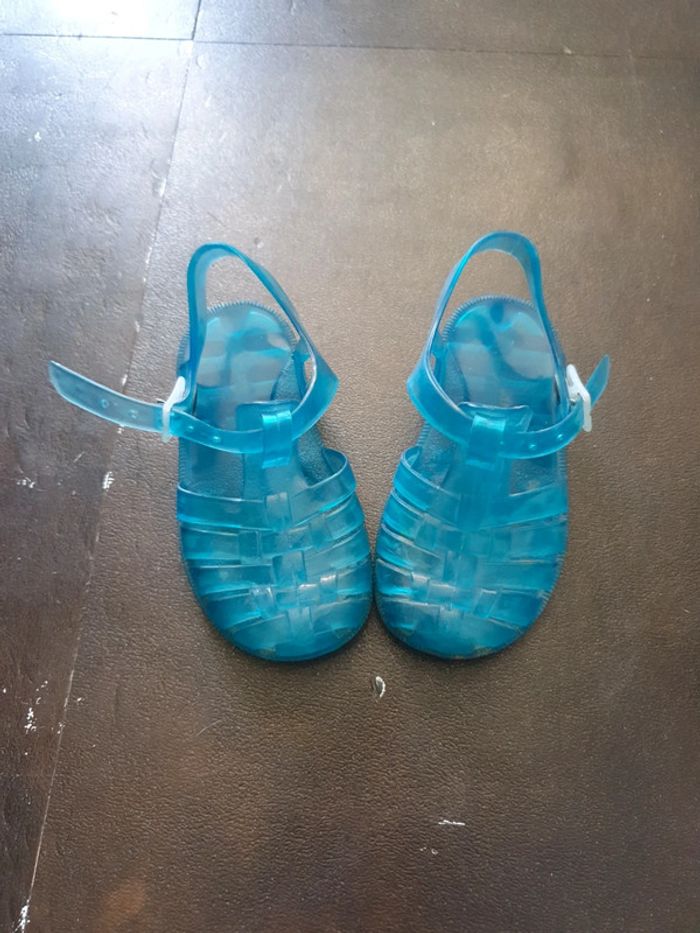 Sandale meduse plage taille 21 bleu