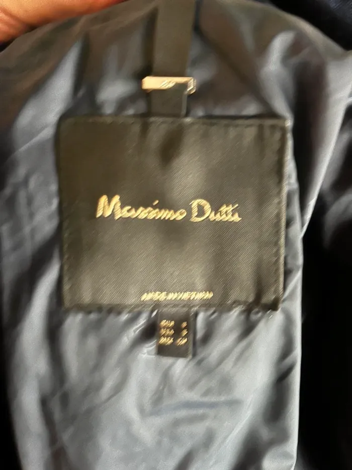 Manteau Massimo dutti marine avec fermeture double - photo numéro 4