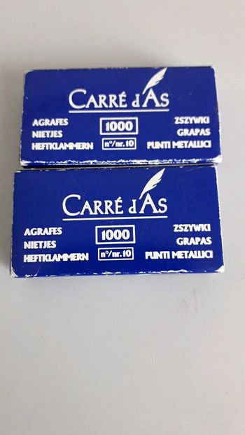 2 boîtes d'agraphes n°10