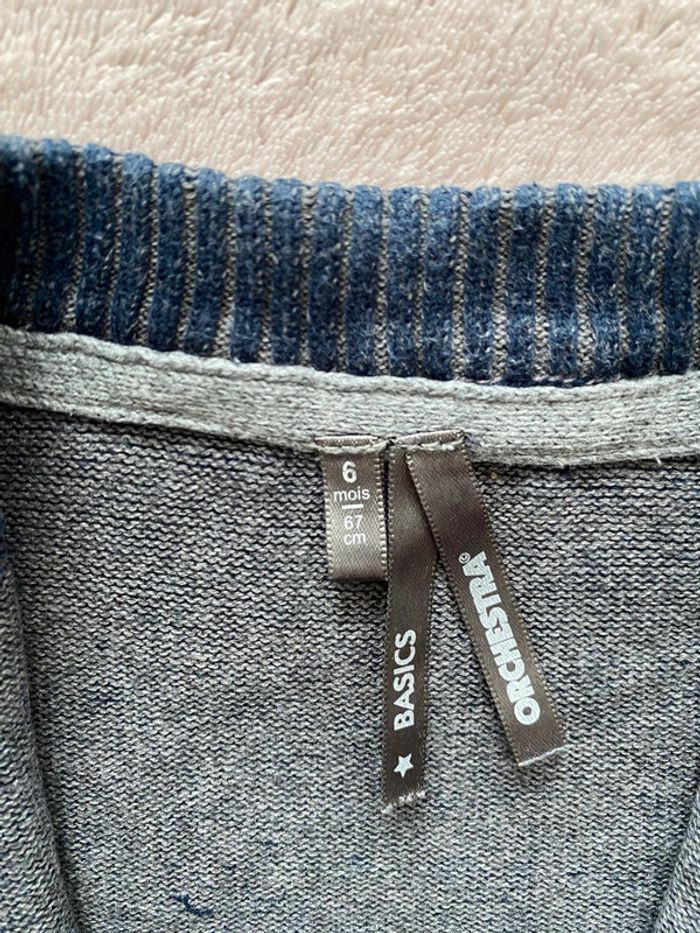 Lot 5 Gilets zippés - Gap, Orchestra, Sergent Major, dpam, Cadet Rousselle - 6 mois - TBE - photo numéro 3