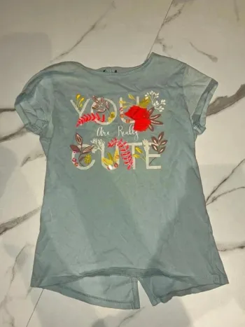 T-shirt gris basique - Taille 14 ans (sans marque)