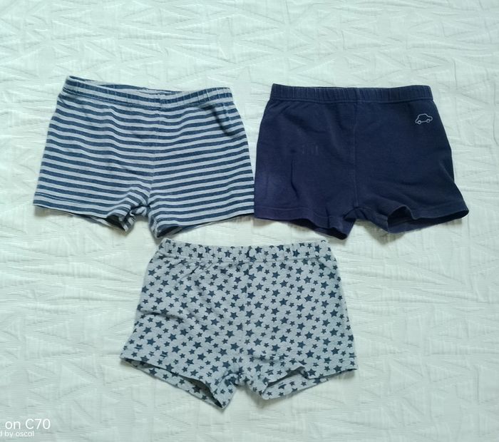 Kimbaloo lot 3 boxers étoiles rayures