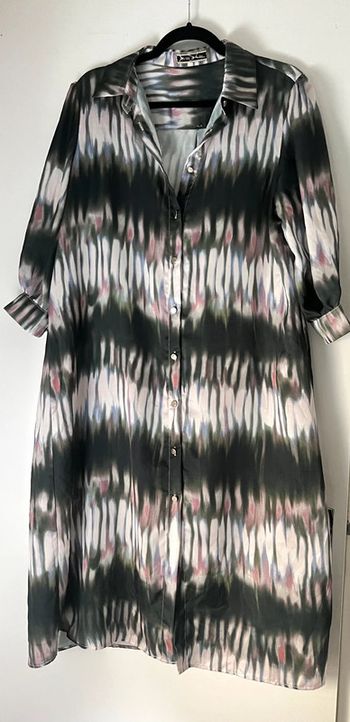 Robe chemise imprimée satinée Taille L
