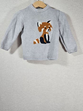 Pull panda roux kiabi 18 mois