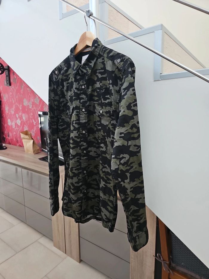 Chemise camouflage Angelo Litrico taille M - photo numéro 4
