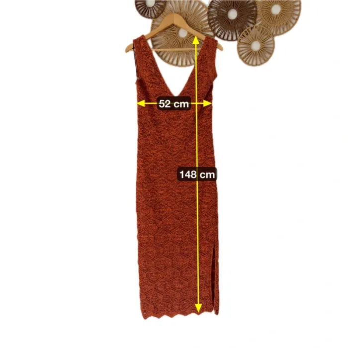 Robe Longue en Maille H&M Taille L - photo numéro 4