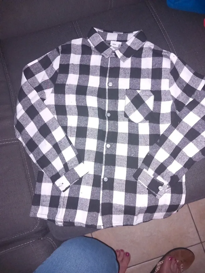 Chemise en flanelle garçon - photo numéro 2
