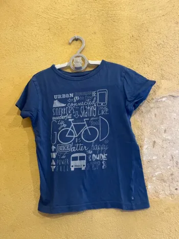 T-shirt bleu garçon Okaïdi 6 ans