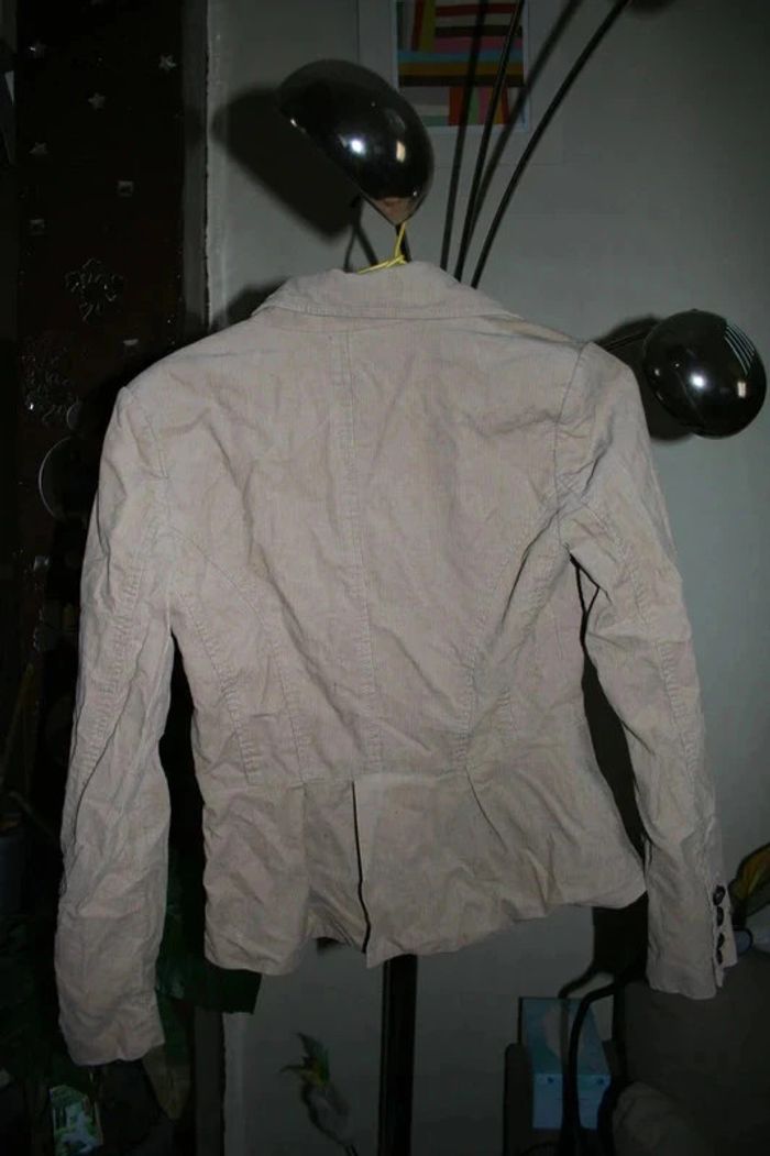 🌸👍Nouveauté 👍#Veste #Blazer #velours beige Taille 40 "Mango" 🌸 - photo numéro 2