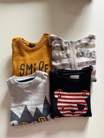 Lot de 4 sweat 2 ans 