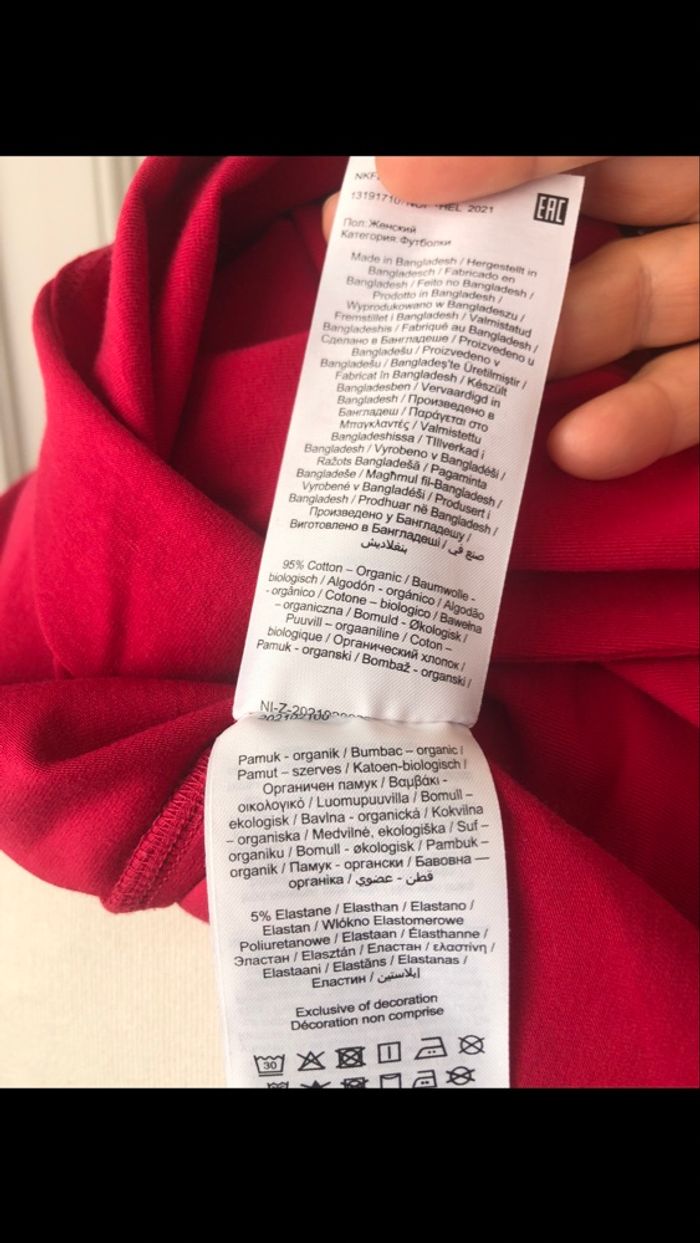 Tee shirt manches longues rouge étoile en sequins 14 ans Name It - photo numéro 6