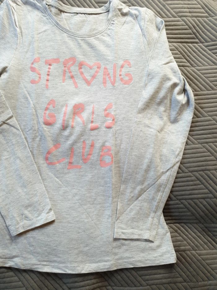 T-shirt manches longues 13-14 ans fille - photo numéro 2
