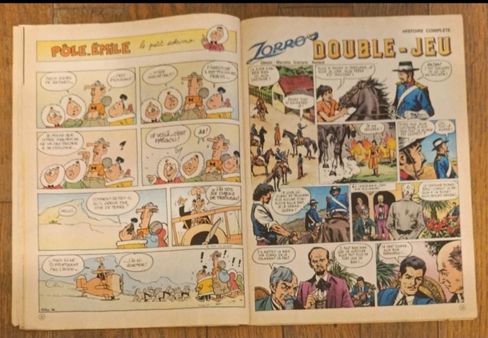 Ancien journal de mickey avec cadeau transferts zorro N°1722 - 1985 vintage - photo numéro 6