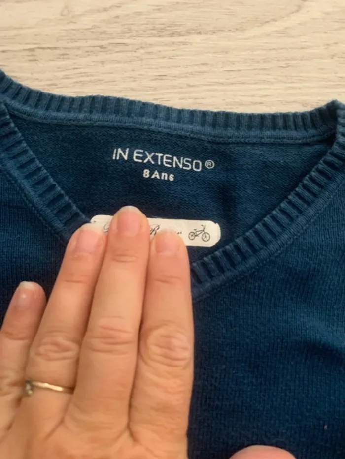 Pull V marine - photo numéro 3