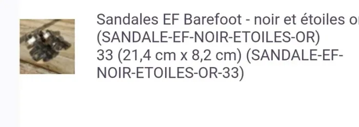 Sandales Ef barefoot 33 - photo numéro 10
