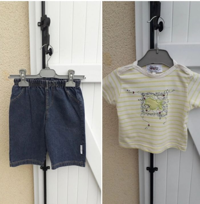 ensemble 2 pièces bb filles taille 12 mois - photo numéro 1