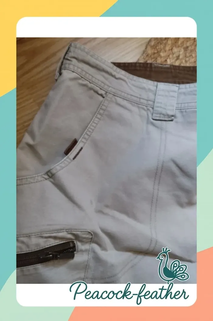 Short beige Decathlon 46 homme - photo numéro 6