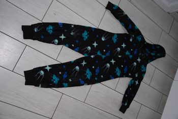 Combinaison polaire garçon 11-12 ans vêtement de nuit pyjama à capuche espace