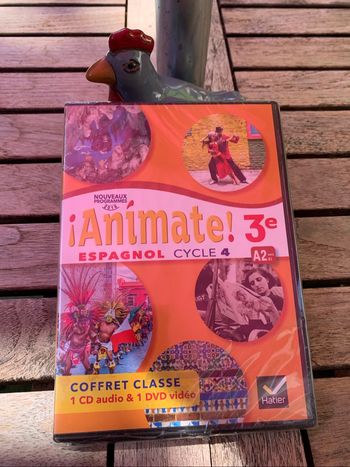 Duo 1 CD + 1 DVD Anìmate Espagnol 3ème cycle 4, A2 vers B1 neuf sous blister