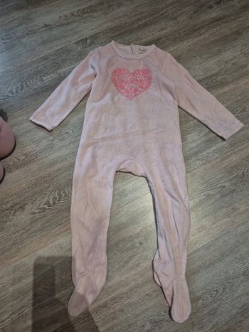 Pyjama rose 1 pièce