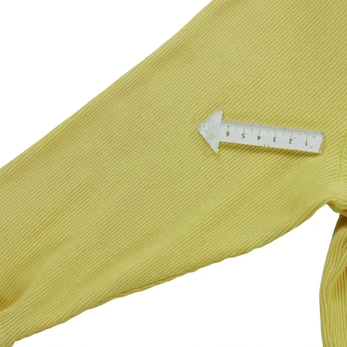 Lauren Ralph Lauren T-shirt manches longues Femme Taille L Jaune #Qwe2133 - photo numéro 5