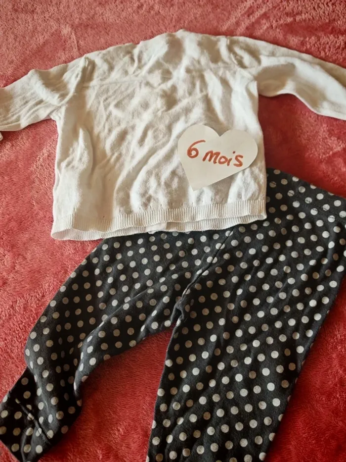 Ensemble petit bateau gilet leggings - photo numéro 4