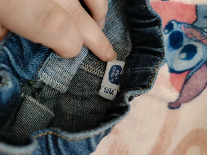 Jeans mot d'enfants taille 12 mois - photo numéro 3