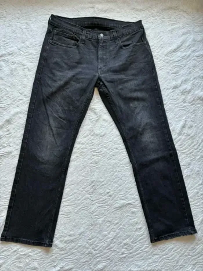 Jean Levi’s 559 homme XL/46 L30 coupe régular straight droit gris anthracite noir 00s y2k vintage - photo numéro 5