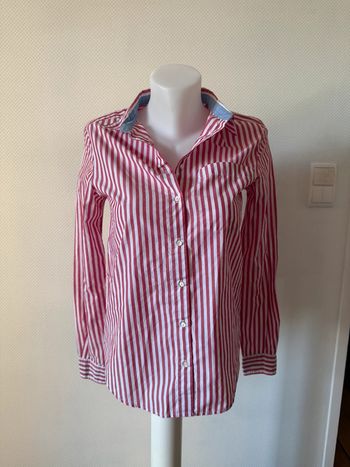 Chemise rose à rayures en très bon état taille 36 springfield