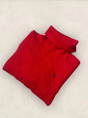 Pull torsadée Ralph Lauren en laine femme Rouge, S (1876)