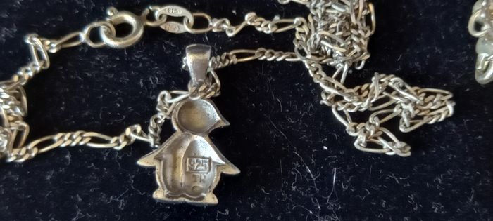 Collier pingouin argent - photo numéro 2