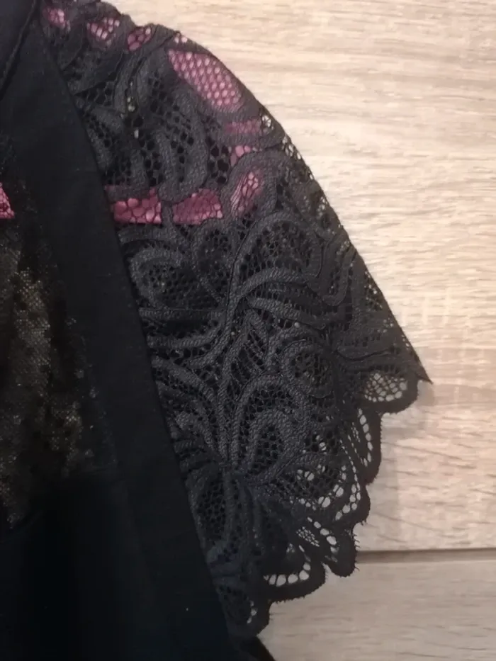 Haut noir Morgan en dentelle taille M - photo numéro 8