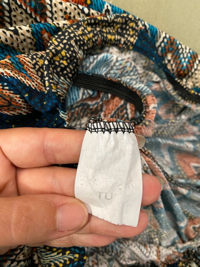 Combi pantalon bustier à motifs TU - photo numéro 11