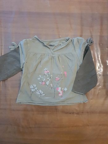 Tee-shirt manches longues, 2 ans, Vertbaudet.