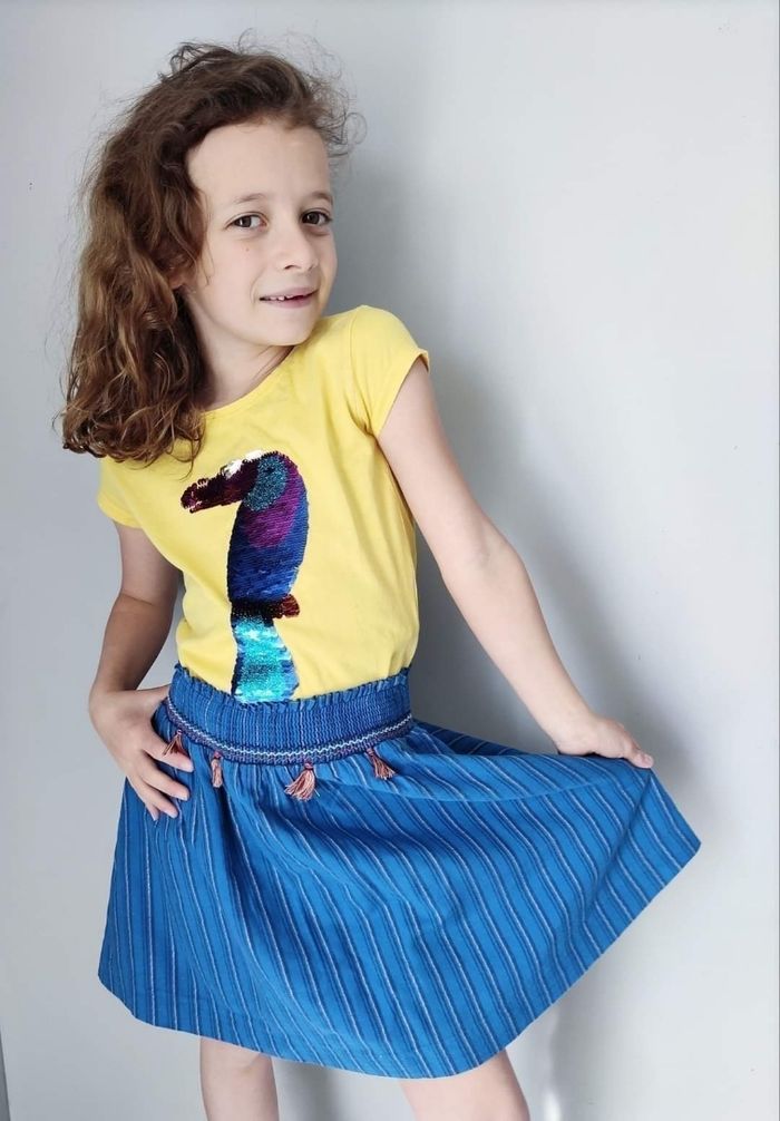 6 ans ensemble été teeshirt et jupe