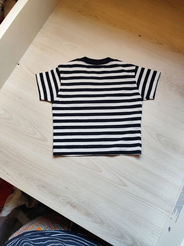 Tee shirt 3 mois marinière - photo numéro 4